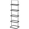 YAMAZAKI Stojan na topánky prenosný Tower 2479, na 5 párov, š.22 cm, kov, čierny