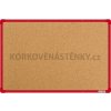 Korková nástenka 60x90 (AL rám červený)