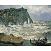 ZUTY Maľovanie podľa čísel PRÍBOJ V ÉTRETAT CLAUDE MONET Rámovanie vypnuté plátno na rám Rozmer 80 x 100 cm