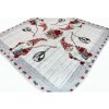 Mondo Italia Vianočný gobelínový obrus na stôl Škriatok s lampášom 90x90 cm Chenille IT012 90x90 cm Viacfarebná