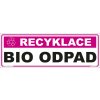 Walteco Recyklácia - Bio odpad, 290x100mm, samolepka , 20102