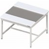 Centrální stůl s polyetylovými deskami 1300x1400x850 mm | STALGAST, 980604130 inox