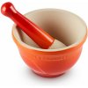 Le Creuset - keramický mažiar 0,3 l oranžový