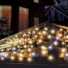 SOMOGYI HOME LED svetelný záves s cencúľmi, blikajúci, 5m, IP44, 230V KAF 300L 5M
