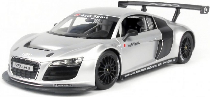 Rastar Audi R8 RTR strieborná 1:14