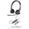 Poly Blackwire 3320 MS, slúchadlá, USB-C/A adaptér, stereo 8X220AA