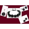 Shamballa náramok alebo set Set čierna