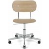 Audo Copenhagen Kancelárska stolička Co Task Chair, polished aluminium/natural oak