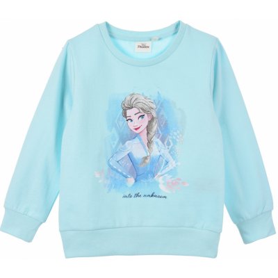 Dievčenská mikina Disney Frozen Elsa tyrkysová