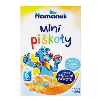 Hamánek Mini piškóty 4 x 24 g