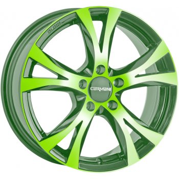 CARMANI 09 6.5x15 5x114,3 ET45 neon green polished