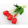 TULIPÁNY silikon 40 cm Farba: Červená