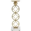 Mauro Ferretti Kovový svietnik Hviezda 32 cm zlatá/mramor