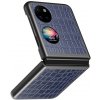 Plastový kryt CROCODILE PU + PC na Huawei P50 Pocket - Modrá