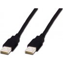 Digitus kábel USB A/samec na A-samec, 2x tienený, 3m