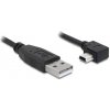 DeLock kábel USB 2.0 A-samec> USB mini-B 5-pin samec pravouhlý, 1 metra