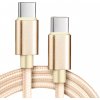 Rýchlonabíjací a dátový kábel Madvell USB-C 60W 1 až 2 metre zlatá Délka: 1 meter