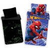Jerry Fabrics Bavlnené obliečky so svietiacim efektom 140x200 + 70x90 cm - Spider-man