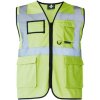 Korntex Berlin Multifunkčná reflexná vesta na zips KX802 Lime Green M