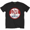 The Beatles I Love The Beatles Single Print Black L Tričko