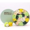 Mydlové kvety Okrúhly Box - Žltý a Zelený