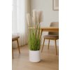 eshop-kvetinace.sk Umelá tráva v krémovom kvetináči SECCA, plast, výška 120 cm, zelená