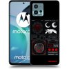 Picasee silikónový čierny obal pre Motorola Moto G72 - WAVES