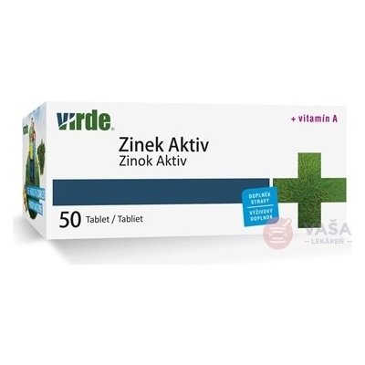 Virde Zinok Aktiv + vitamín A 50 tabliet