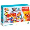 Puzzle Doprava: Hrdinové hasiči 30 dílků