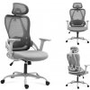 MARK ADLER Manager 2.9 Šedá | Ergonomická kancelárska stolička | Nastaviteľná bedrová opierka a nastaviteľná opierka hlavy