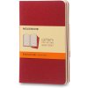 Moleskine Zošity Cahier A6, linajkový, 3 ks, červené