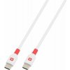 Nabíjací kábel, USB C USB C, rýchle nabíjanie, 2 m, SKROSS, biely