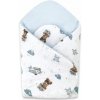 Miminu Novorozenecká zavinovačka, bavlna, Méďa pilot, bílá, modrá 8596309447421