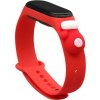 Vánoční silikonový náramek Hurtel Strap pro Xiaomi Mi Band 4 / Mi Band 3 Vánoční silikonový náramek červený (rukavice)
