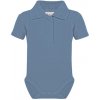 Link Kids Wear Detské body s golierom X947 Babyblue 86-92