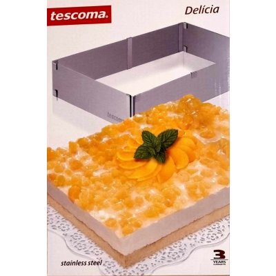 Tescoma nastavitelná forma na tortu obdélníková Delícia 28x20–50x34 cm od  19,5 € - Heureka.sk