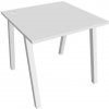 Hobis Pracovný stôl UNI A, 80x75,5x80 cm, biela/biela