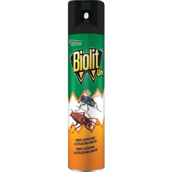 Biolit UNI spray proti muchám, komárom, švábom, mravcom a inému lietajúcemu  a lezúcemu hmyzu 300 ml od 2,89 € - Heureka.sk
