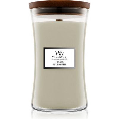 Woodwick Fireside Au Coin Du Feu vonná sviečka s dreveným knotom 609.5 g