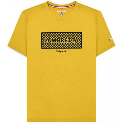 Lambretta pánske tričko krátky rukáv žlté