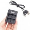 DUÁLNÍ EXTERNÍ NABÍJEČKA BATERII PRO Gitup G3 Duo