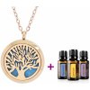 doTerra Trio esenciálnych olejov + Aroma náhrdelník Vincenza ružovo zlatý