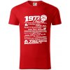 1972 v kocke - Tričko z organickej bavlny - M ( Červená )