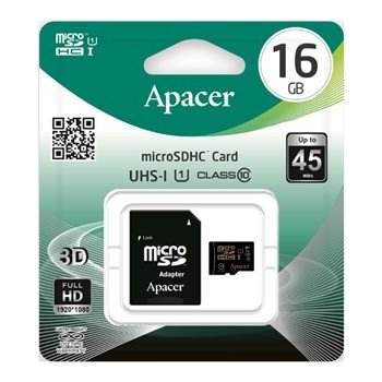 Apacer SDHC 16GB UHS-I U1 AP16GMCSH10U1-R