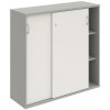 Hobis Policová skriňa Strong, 120x115,2x40 cm, sivá/biela