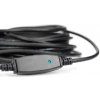 Digitus DA-73106 USB, USB 3.2 Gen1 (USB 3.0 / USB 3.1 Gen1) USB-A zástrčka, USB-A zásuvka, 15m, černý