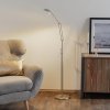Knapstein LED stojacia lampa Carl, niklová farba, nastaviteľná, stmievateľná - 41.957.05