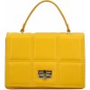 Dámska kožená kabelka do ruky žltá - Delami Diana žltá