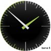 Dizajnové hodiny 10-025 CalleaDesign Exacto 36cm (viac farebných verzií) Farba čierna klasik - 5