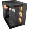 COUGAR PC skříň FV150 RGB Black Mid tower Dual-Chamber ATX glass, 4x 120mm ARGB fans